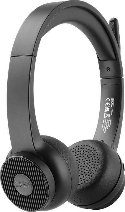 Produktbild Eksa H16 Computer On Ear Headset Bluetooth® Schwarz Noise Cancelling, Mikrofon (Kabellos, USB-A)