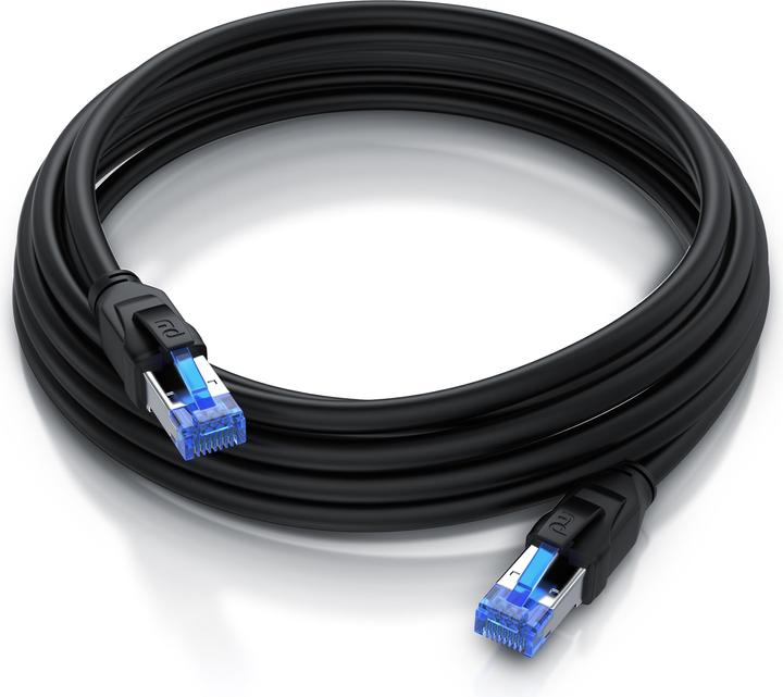 Actual product image Primewire Network cable CAT.8, LAN cable, RJ-45, Ethernet, outdoor patch cable CAT 8, IP66 40 Gbit/s S/FTP (S/FTP, CAT8.1, 5 m)