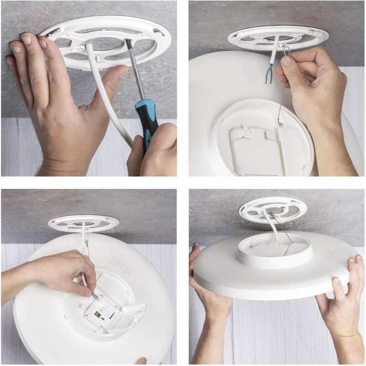Actual product image Emos LED-Anbauleuchte DIONI rund, weiss, 18W, mit Farbtemperatur-Änderung (160 lm)