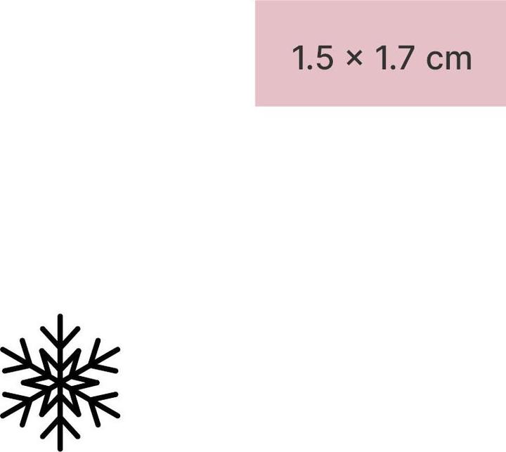 Produktbild minink Temporäres Tattoo – Schneeflocke
