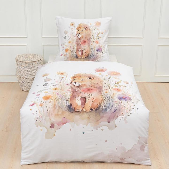Produktbild Traumschlaf Löwe (Bettwäsche Set, 155x220 cm + 80x80 cm)