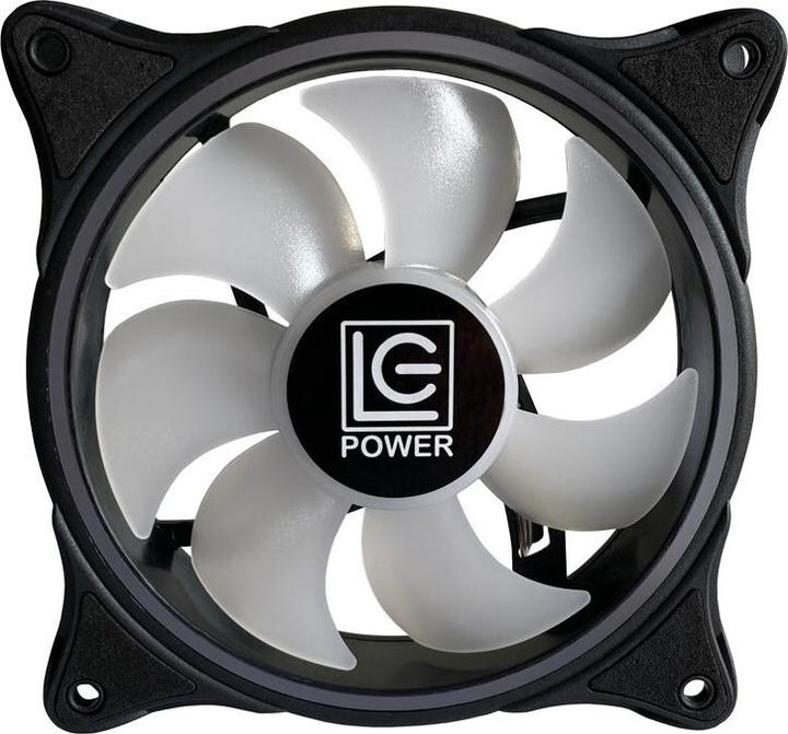 Actual product image LC-Power LC-CF-120-ARGB-B Black Housing fan 120mm 12x12CM retail (120 mm, 1 x)