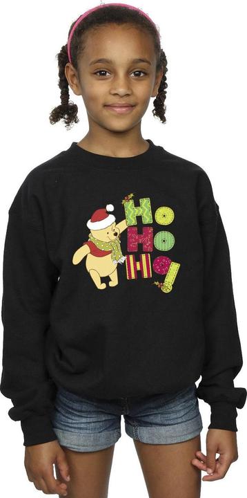 Actual product image Disney Girls Winnie The Pooh Ho Ho Ho Scarf Sweatshirt (152, 158)