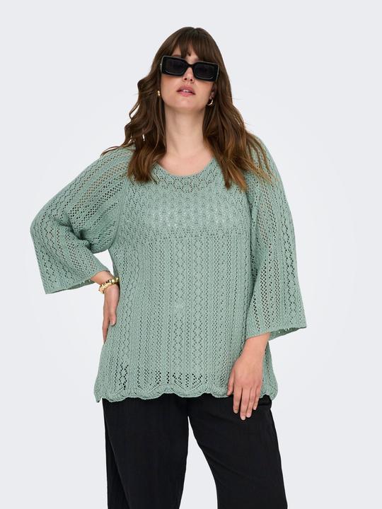 Produktbild Only Normal geschnitten Rundhals Plus Pullover Strickpullover (S)
