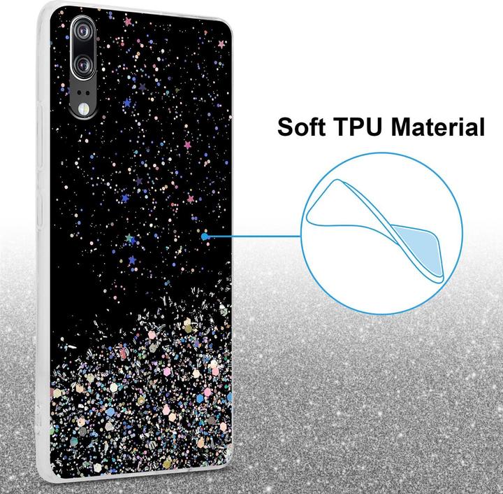 Actual product image Cadorabo TPU cover sparkling glitter (Cubot P20)