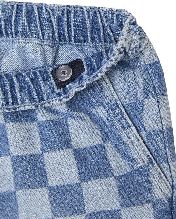 Produktbild Jonen Jungen Jeans-Bermudas mit Schachbrettmuster in Loose-Fit (158)