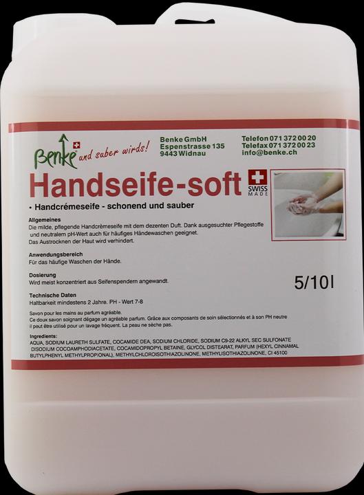 Produktbild Benke Handseife SOFT - schonend und sauber - 5 Liter (Flüssigseife, 5000 ml)