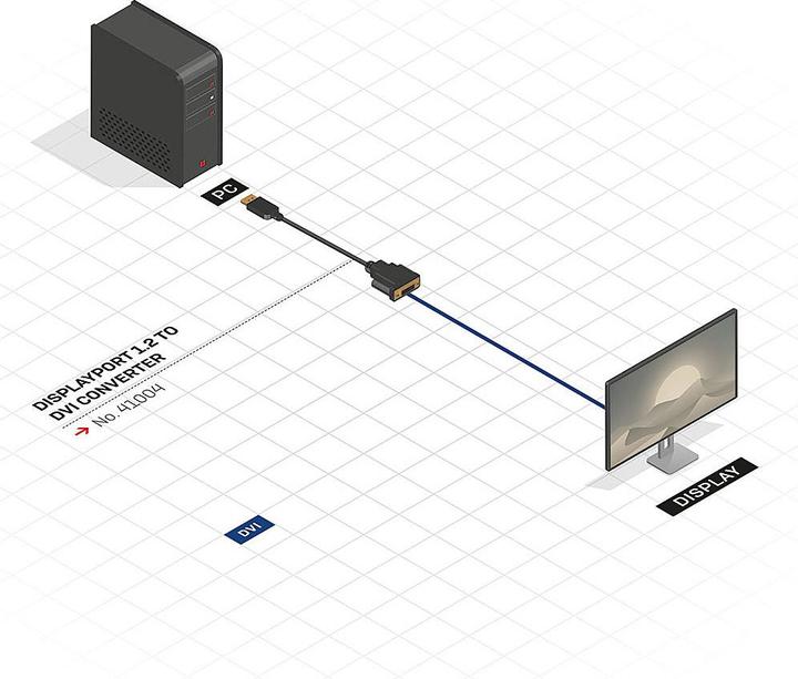 Produktbild Lindy DisplayPort zu (DVI, 15 cm)