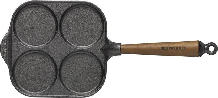 Actual product image Skeppshult Cast Iron Egg Pan Walnut Handle (20 cm, Frying pan, Cast iron)