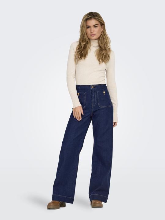Image du produit Only ONLMADELINE Hohe Taille Weiter Beinschnitt Jeans Jeans mit weitem Bein (32)