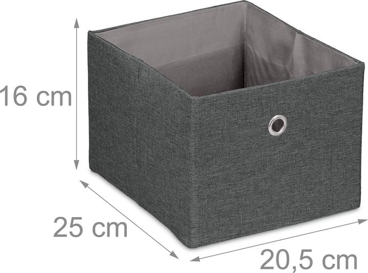 Immagine prodotto Relaxdays 2x scatola portaoggetti (20,5 x 25 x 16 cm, 8.20 l)