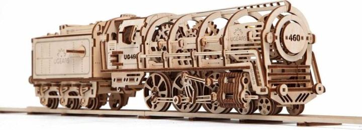 Actual product image Ugears Steam locomotive with tender