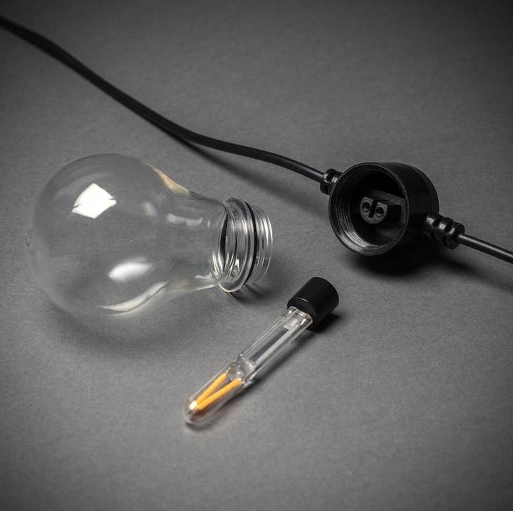Image du produit Konstsmide 2341-800SP Chaîne solaire à LED pour le jardin de la bière (14.50 m)