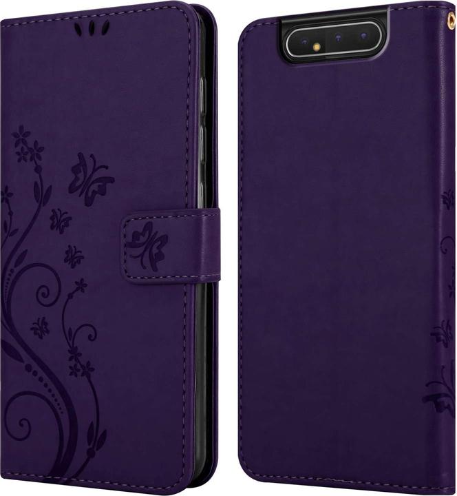 Produktbild Cadorabo Hülle für Samsung Galaxy A80 / A90 4G mit Blumen Muster (Samsung Galaxy A80)