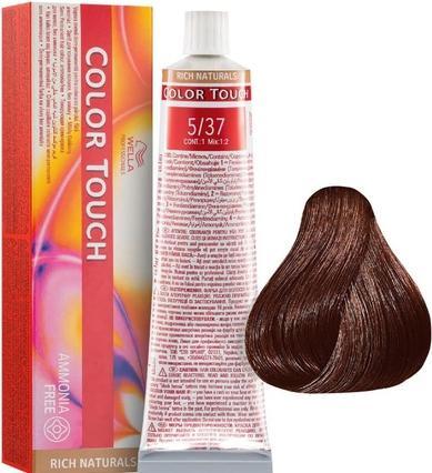 Immagine prodotto Wella Colour Touch Farba 60 ml 5/37 (5, 37 Colore per capelli permanente castano chiaro oro-marrone)
