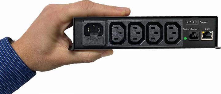 Actual product image Gude 1141-1 4-way switched PDU with measurement and monitoring