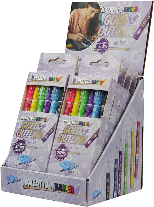 Produktbild Wedo Kreativmarker Outline (Mehrfarbig, 2 mm, 6 x)