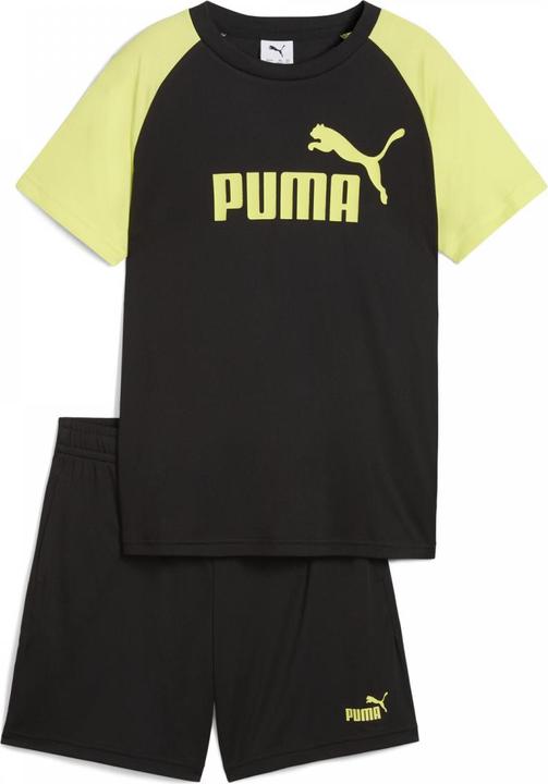Puma ESS No.1 Logo Poly Tee and Shorts Set B