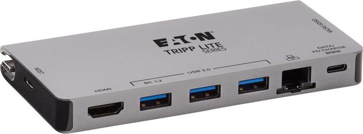 Produktbild Eaton USB-C Dock - 4K HDMI USB 3.2 Gen 1 USB-A Hub GbE Memory Card 100W PD Charging Detach (USB-C, 4 Ports)