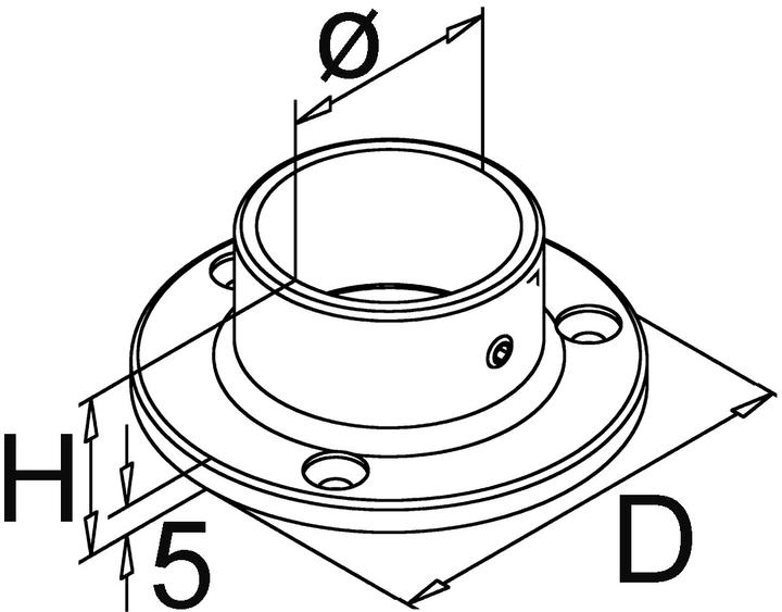 Immagine prodotto G-Fittings Rosette da parete per connessioni a parete e terminazioni di barili (1 pz.)