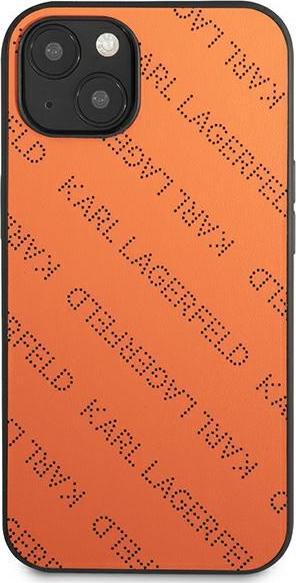 Actual product image Karl Lagerfeld Perforated Allover - iPhone 13 case (pomarańczowy) (Apple iPhone 14, Apple iPhone 13)