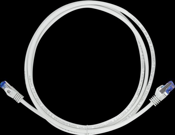 Image du produit LogiLink Câble de raccordement Ultraflex, Cat.6A, S/FTP, 2.0 m, gris avecCat.7 raw cable, extra flexible & (S/FTP, CAT6a, 2 m)