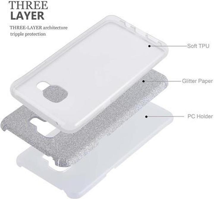 Produktbild Cadorabo TPU Glitzer (3-teilig) Cover (Samsung Galaxy A3 (2016))