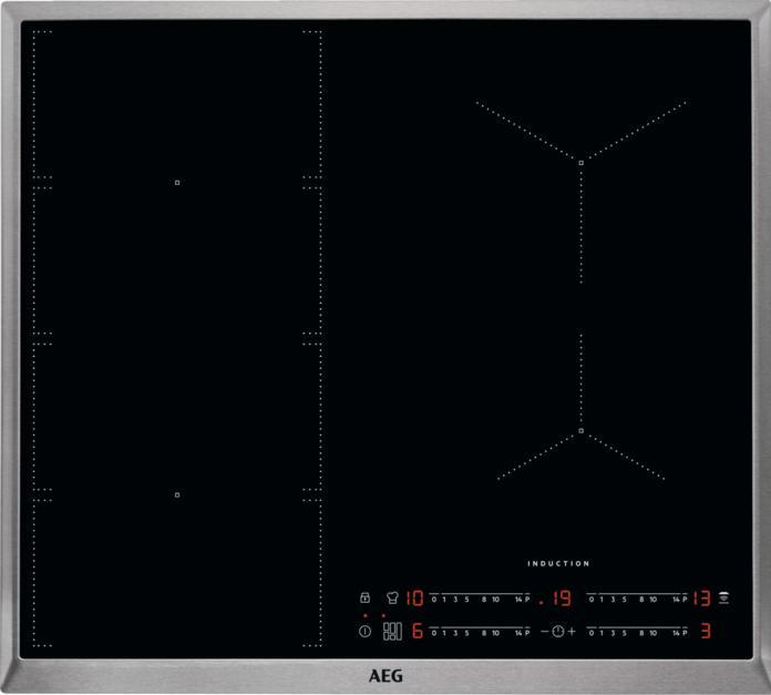 Image du produit AEG IKS6447BXB Table de cuisson autarcique / Induction / Série 6000 avec FlexiBridge / Hob²Hood /