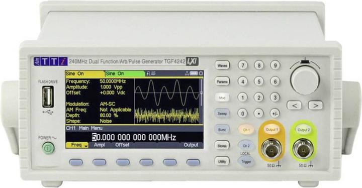 Actual product image Aim TTi TGF4242 Function generator mains operated 1 µHz - 240MHz 2-channel arbitrary, triangle, pulse, S