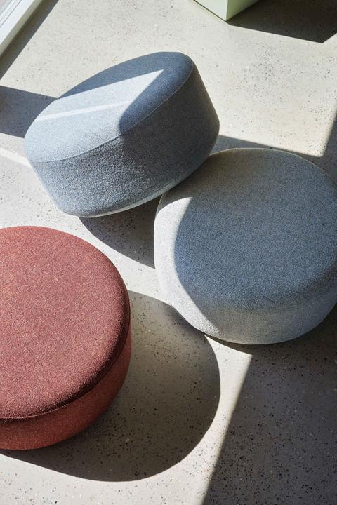 Actual product image Hübsch Marshmellow Pouffe Large Dark grey