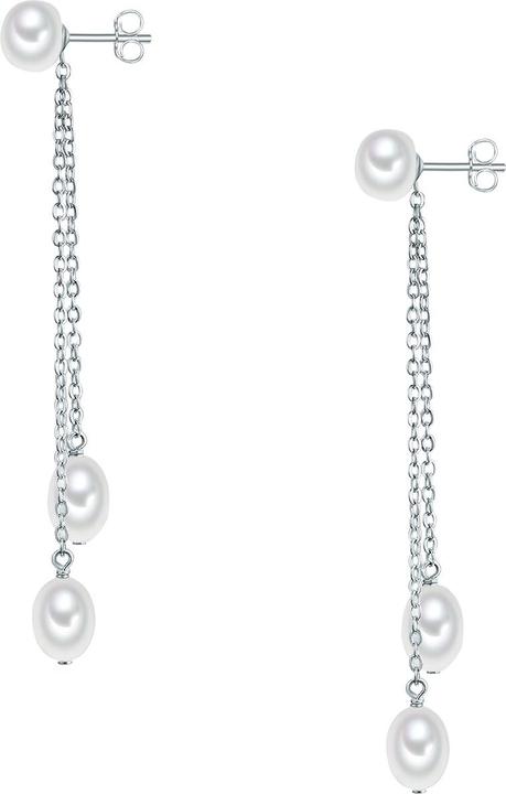 Actual product image Valero Pearls Ladies Sterling Silver Freshwater Cultured Pearl silver - 28657 (Sterling Silver)