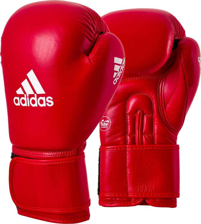 Produktbild adidas Boxhandschuhe Velcro IBA Boxing Gloves rot 12oz (12 OZ, 12)