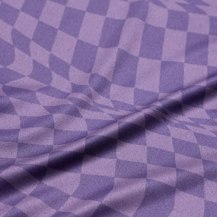 Actual product image Troy Lee Designs Womens Lilium SS Jersey, Twisted Checkers, deep purple, L (L)