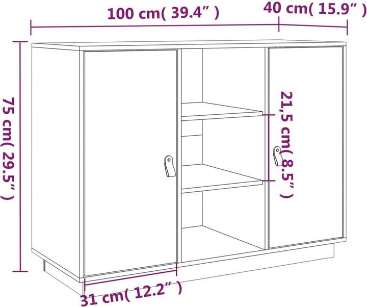 Image du produit VidaXL Emiliano (100 x 40 x 75 cm)