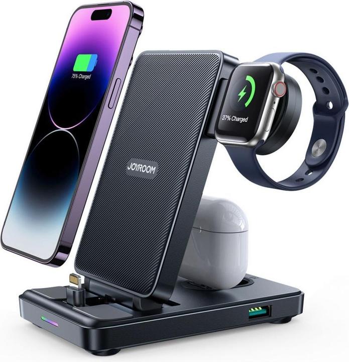 Produktbild Joyroom JR-WQS02 4-in-1 Foldable Charging Station (Lightning Version) (15 W)
