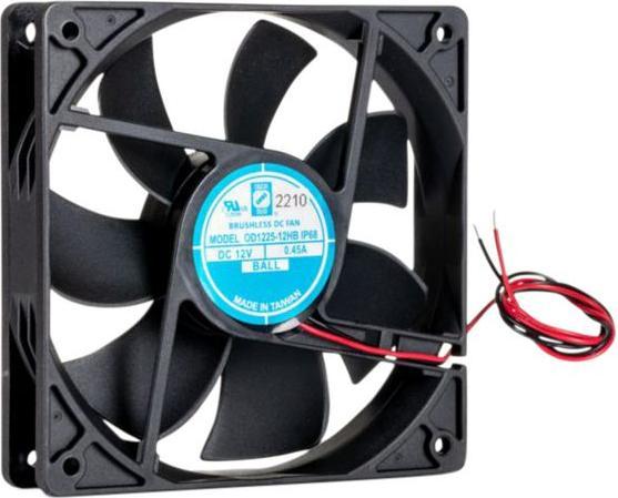 Immagine prodotto Rs Pro Ventilatore assiale dc, cuscinetto a sfera, 12 V dc / 5,4 ± 15%W, 120 x 120 x 25mm, 3100rpm, 120 ± (120 mm)