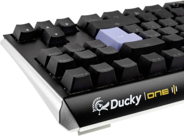 Produktbild Ducky One 3 Classic Black/White TKL Gaming Tastatur, RGB LED - MX-Blue (DE, Kabelgebunden)