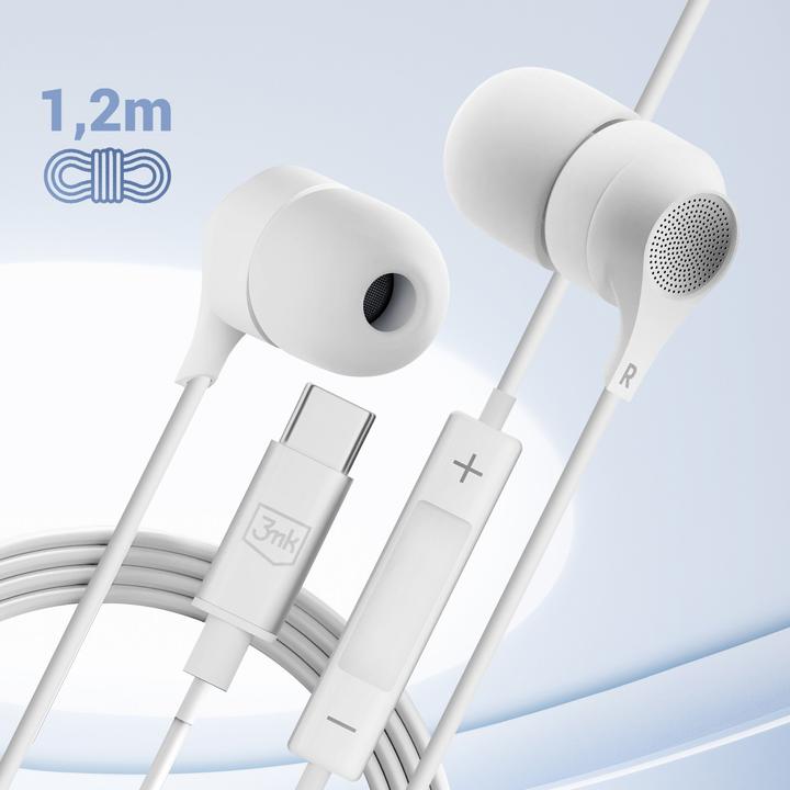 Image du produit 3MK Ecouteurs filaires USB-C (pas de réduction du bruit, Filaire)