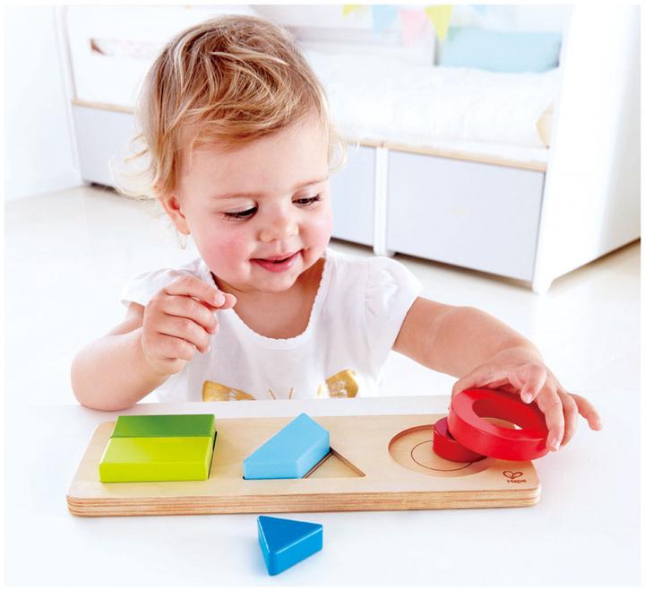 Actual product image Hape Geometry Puzzle (6 pieces)