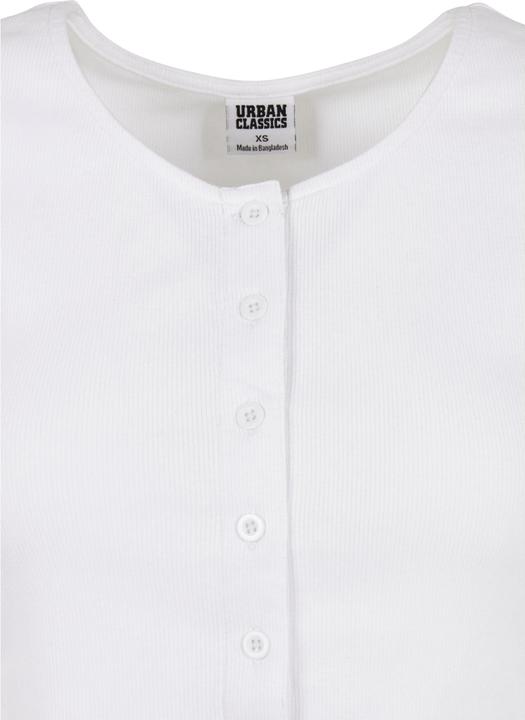 Image du produit Urban Classics Ladies Cropped Button Up Rib Tee (S, L)