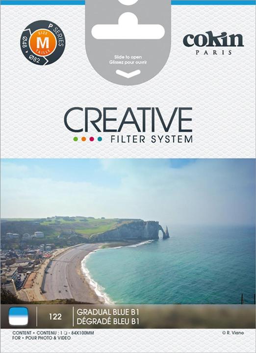 Actual product image Cokin X122 Graduated filter blue 1 (130 mm, Graduated neutral density filter)