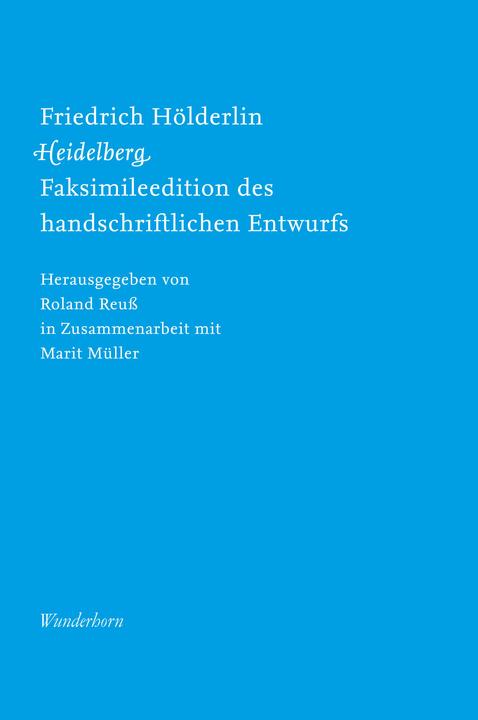 Actual product image Friedrich Hölderlin, Heidelberg (Friedrich Hoelderlin, Marit Müller, German)