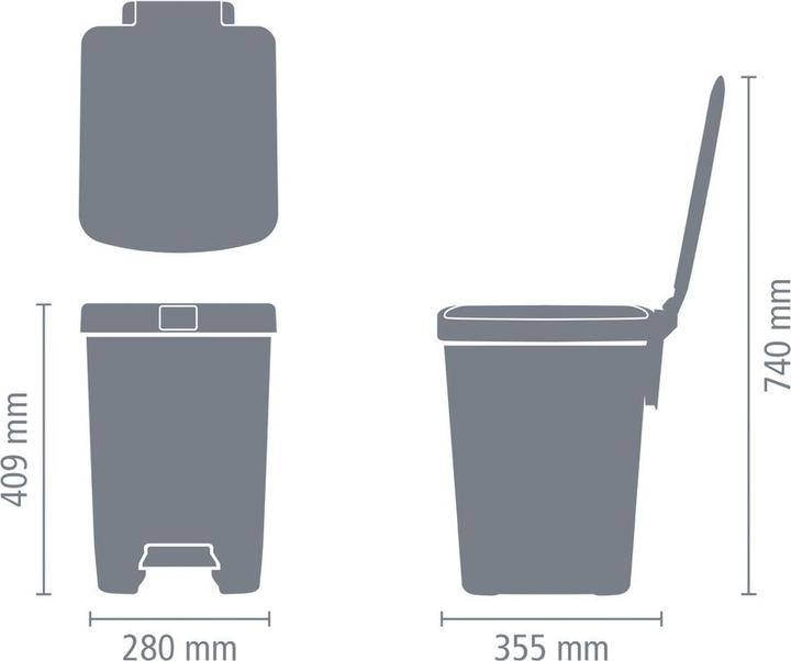 Actual product image Brabantia StepUp Bin (25 l)
