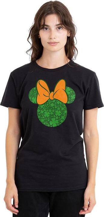 Actual product image Disney Unisex Adult Shamrock Ears Minnie Mouse St Patricks Day T-Shirt (S)