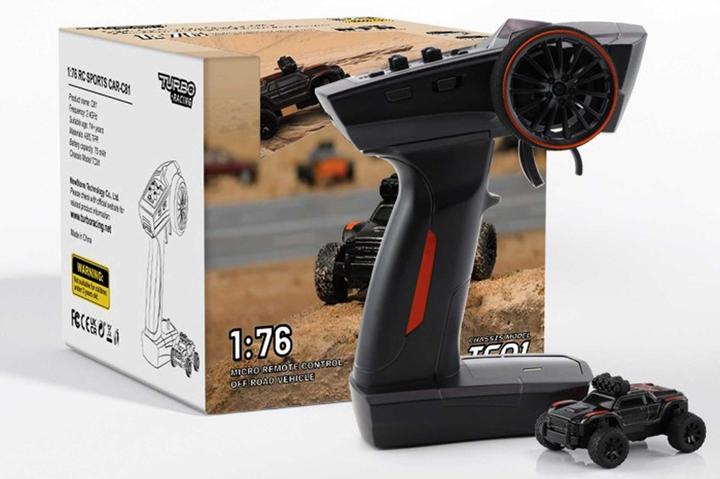 Produktbild Turbo Racing 1/76 C81 Off- RC Car RTR (Grau mit Orangen Streifen) (RTR Ready-to-Run)