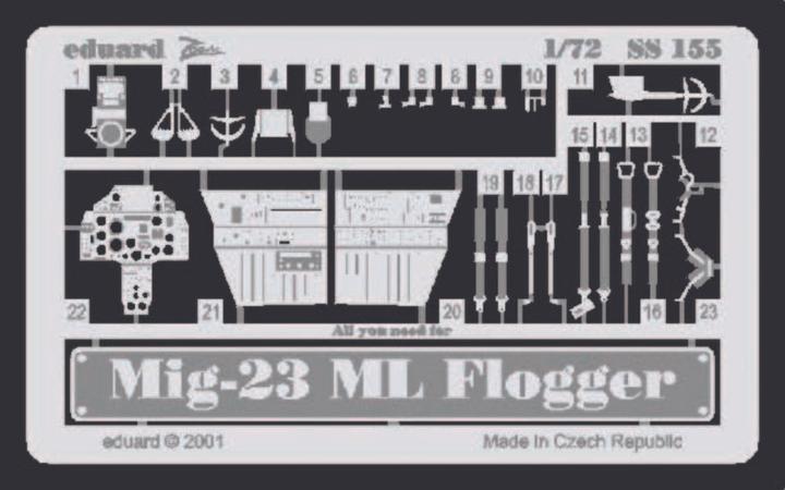 Actual product image Eduard MiG-23 ML Flogger