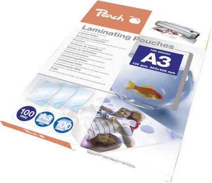 Actual product image Peach Laminating foil A3 (A3, 100 Piece, 100 µm)
