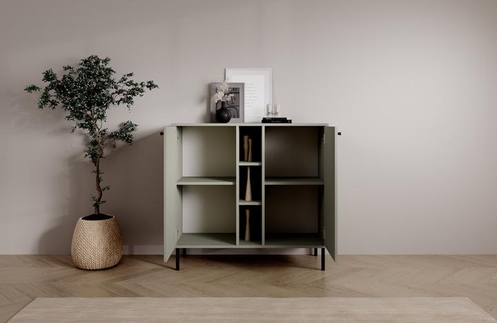 Actual product image ADRK Furniture Tili 2D 3P chest of drawers (100.5 x 41 x 95 cm)