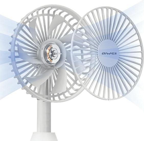 Productafbeelding Awei Mini Wiatrak biurkowy F29 czarny/zwart