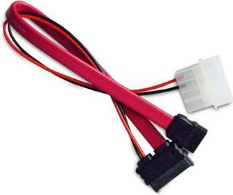 Akasa SATA 2 Kombokabel (Daten und Strom)